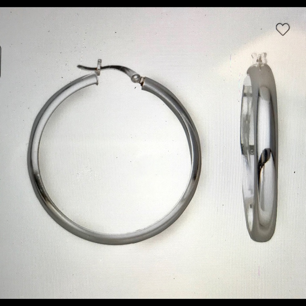 💫BNWB Sterling Silver Hoop Earrings💫 - Picture 5 of 6